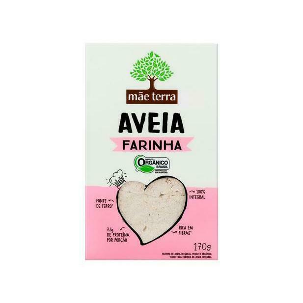 Farinha de Aveia Mae Terra 170g Integral Org é aqui na Barcelos