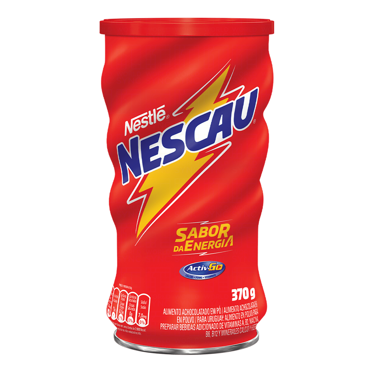 Achocolatado em Po Nescau 370g Lata é aqui na Barcelos