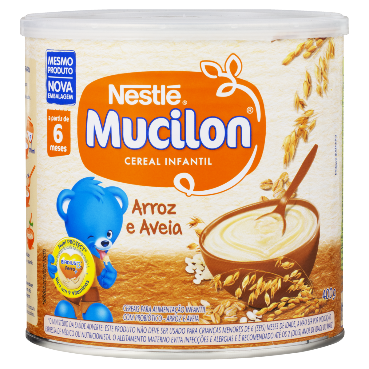 Mingau Mucilon 400g Aveia E Arroz é Aqui Na Barcelos